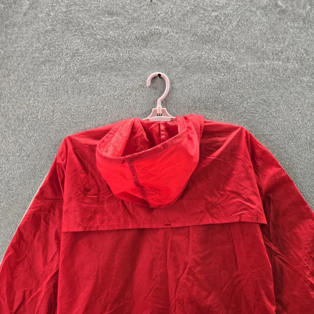 VINTAGE Adidas Men Jacket XL Red Nylon 80s Trefoil Activewear Zipper READ
